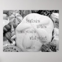 Sand Dollar Scripture Christian Wall Poster