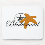 Sand Dollar Starfish Bridesmaid Mouse Pads