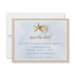 Sand Dollar & Starfish Save the Date invitations