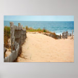 Sand Dune & Sea Fence Print