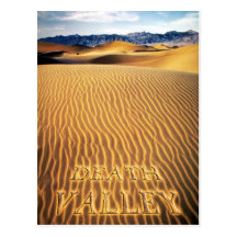Sand Dunes, Death Valley, California Post Card