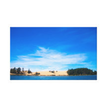 Sand Dunes on Coos Bay Gallery Wrap Canvas