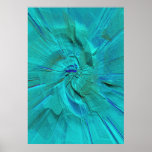 Sand in Blue and Green Canvas Poster