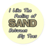 Sand in Toes Stickers