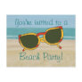 Sand Ocean, Beach Party Invitation, postcards