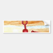 Sand Toys - Sand Castle Building on the Beach Bumper Sticker