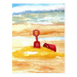 Sand Toys - Sand Castle Building on the Beach Postcards