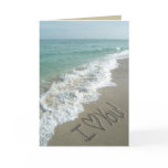 Sand Writing on the Beach Greeting Card