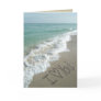 Sand Writing on the Beach Greeting Card