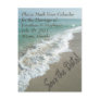 Sand Writing on the Beach Save the Date Postcard