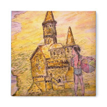 sandcastle magnet