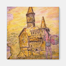 sandcastle magnet