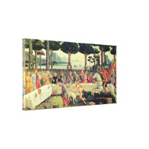 Sandro Botticelli - Banquet in the Pine Forest Gallery Wrapped Canvas
