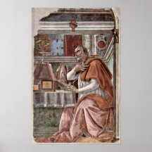 Sandro Botticelli - St Augustines prayer Print