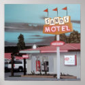 Sands Motel on Route 66 Retro Neon Poster posters