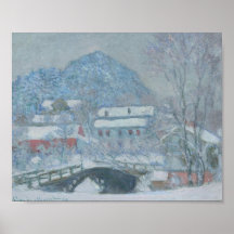 Sandviken Norway in the Snow Print