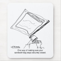 Sandwich Bag w/a Padlock Mouse Mats