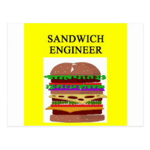SANDWICH engineer joke Postcard