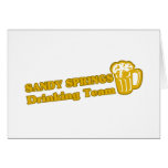 Sandy Drinking Team tee shirts cards