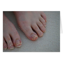 sandy feet blank inside greeting cards