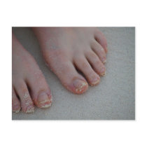 sandy feet postcard