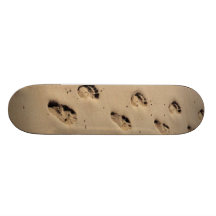 Sandy Footprints Skateboard Deck