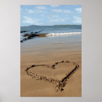 sandy love heart poster