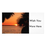 Sanibels sleeping sun customized photo card
