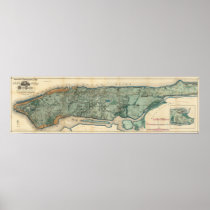 Sanitary and Topographical Map of New York City