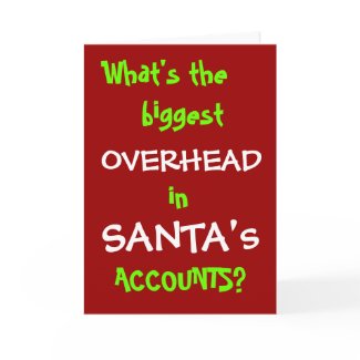 Santa Accounts - New Christmas Joke card