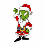 Santa Alien Photo Cutouts