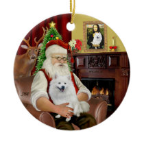 Santa-American Eskimo Dog