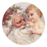 Santa and Baby - Sticker