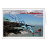 Santa and Dolphins Mele Kalikimaka Card