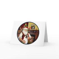 Santa and his Akita