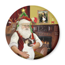 Santa and his Akita