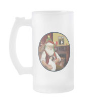 Santa and his Akita Mug