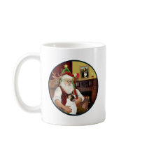 Santa and his Akita Coffee Mug