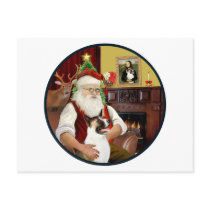 Santa and his Akita