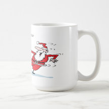 Santa and Reindeer dancing Coffee Mug