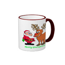 Santa and Rudolph T-Shirts & Gifts Coffee Mug