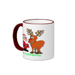 Santa and Rudolph T-Shirts & Gifts mugs