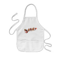 Santa and Seahorse Sleigh Apron / Bib