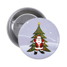 Santa and the Christmas Tree Pins