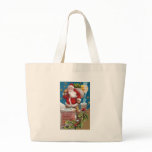 Santa and the Man in the Moon Vintage Christmas bags