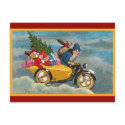 Santa and the Sidecar postcards