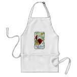 Santa and Twining Vine Vintage Xmas aprons