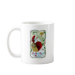 Santa and Twining Vine Vintage Xmas mugs