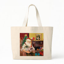 Santa At Home - Pekingese (R) - Santa Bag