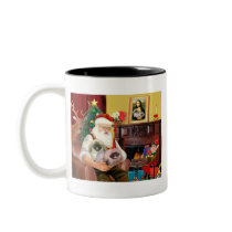 Santa At Home - Pekingese (R) - Santa Coffee Mug